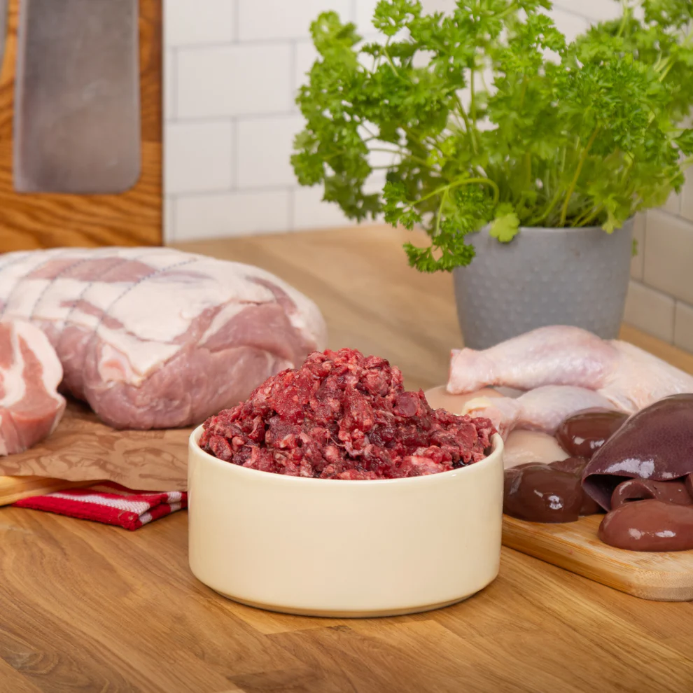The Dogs Butcher Pork and Chicken Complete - One Of The Family Raw Dog Food