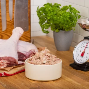 The Dogs Butcher Turkey Carcass Mince approx 50% bone 1KG