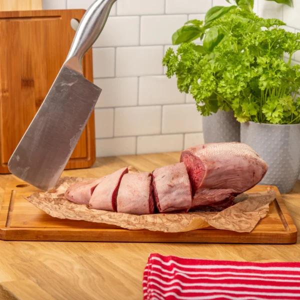OXTONGUEWHOLE The Dogs Butcher Ox (Beef) Tongue whole (weight between 650g-1.2KG)