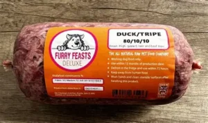 Furry Feasts ~ Deluxe Duck & Tripe 80/10/10  500g