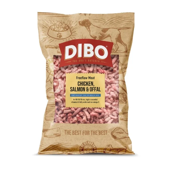 DIBO0012Chicken_Salmon_Offal_2 *NEW* DIBO ~ Chicken, Salmon & offal Freeflow 1kg