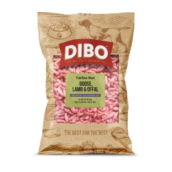 *NEW* DIBO Free Flow Mince Goose, Lamb & Offal 80/10/10 1kg