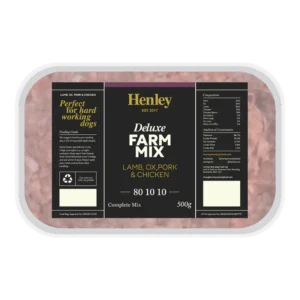 *NEW*  Henleys  Farm Mix 80/10/10  500g