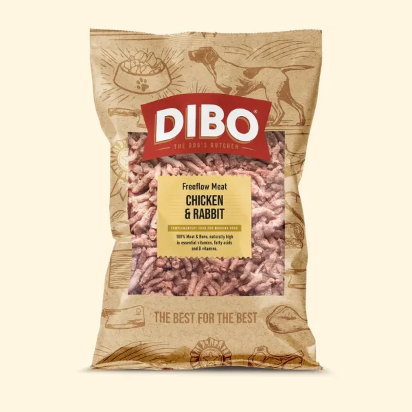 *NEW* DIBO Free Flow Mince Chicken & Rabbit  90/10 1kg