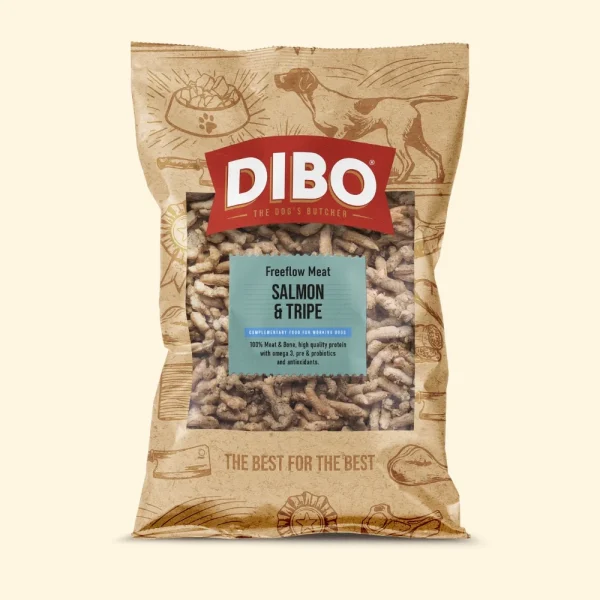 DIBO0032Salmon_Tripe *NEW* DIBO Free Flow Mince Salmon & Tripe 1kg