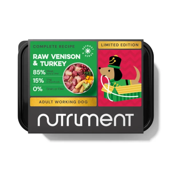 Nutriment ~ Raw Venison & Turkey 500g - Christmas Limited Edition