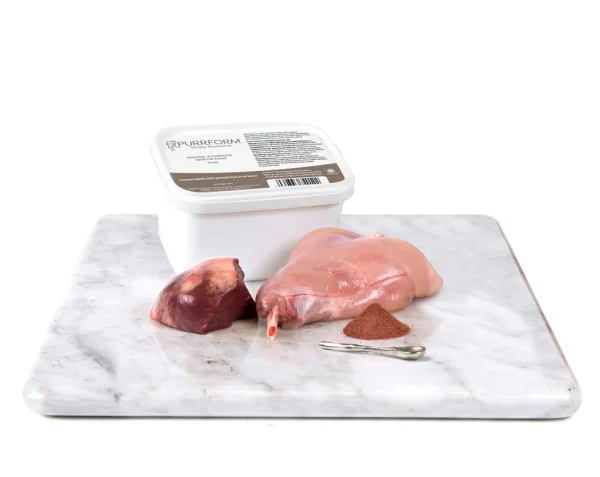 * NEW* Purrform Rabbit with Ground Bone & Ox Heart 450G