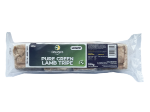 Dougies ~ *NEW* Pure Green Lamb Tripe 520g (4 x 130g individual portions)