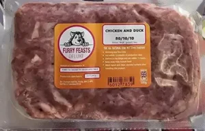 Furry Feasts ~ Deluxe Chicken & Duck  80/10/10  500g