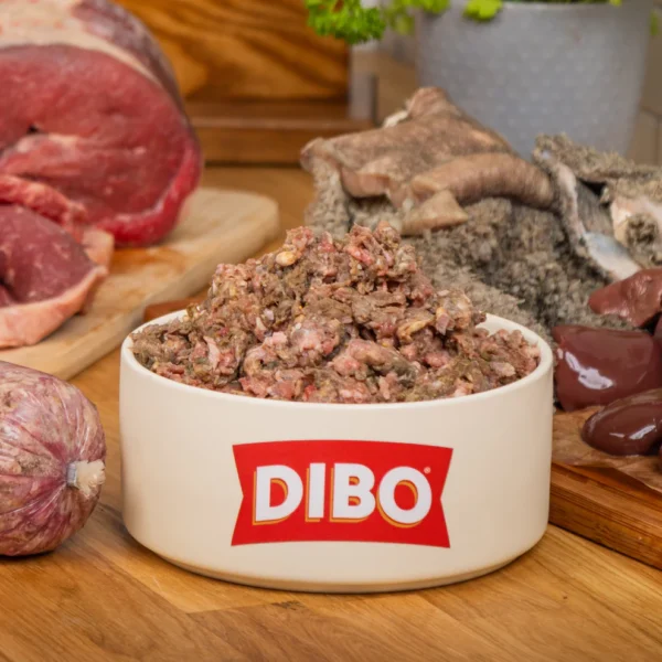 oxtripewithbeefoffalandchubb (1) Dibo by Bulmer Petfood Beef & Tripe Mix 50/50 Chubb 454g