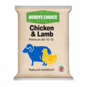 Chicken-Lamb Albion Pet Foods ~ Buddys Choice Chicken & Lamb 80/10/10 454g