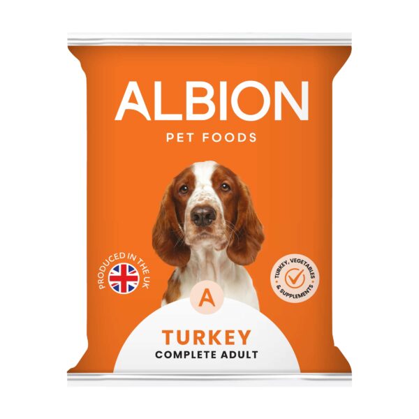 Albion Pet Foods ~ Complete Adult Turkey  80/10/10 454g