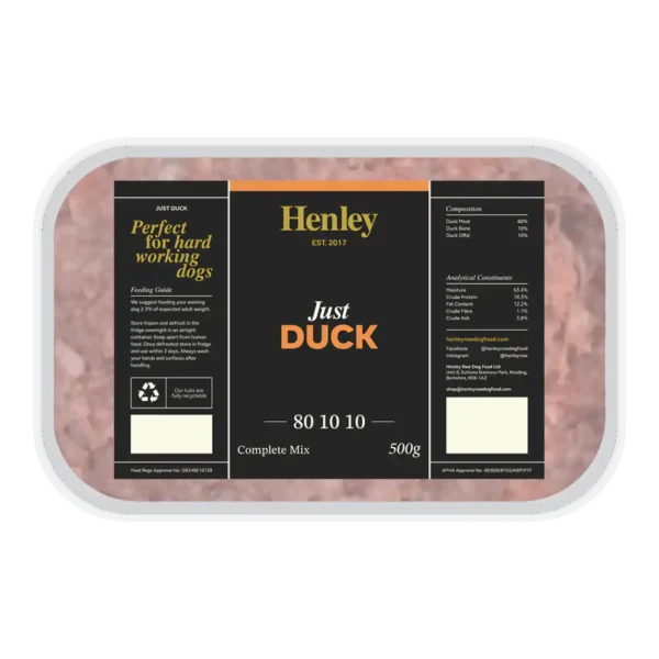 Henley ~ Just Duck  80/10/10 500g