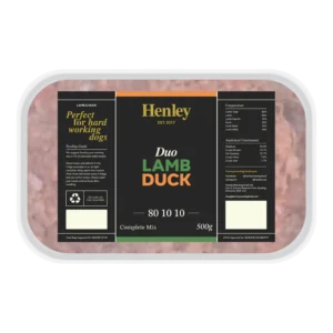 Henley ~ Duo Lamb & Duck 80/10/10 500g