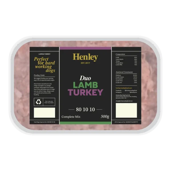 Henley ~ Duo Lamb & Turkey 80/10/10 500g