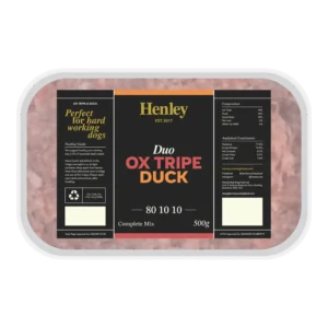 OXTRIDUCDUO-1024x1024 Henley ~ Duo Ox Tripe & Duck 80/10/10 500g