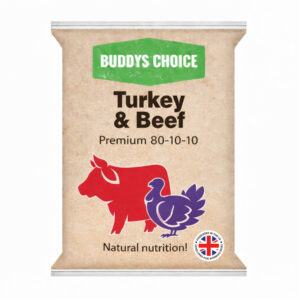 Albion Pet Foods ~ Buddys Choice Turkey & Beef 80/10/10 454g