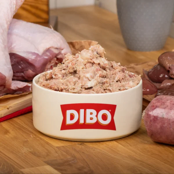 Dibo by Bulmer Petfood ~ Turkey Mix 80/10/10 Chubb 454g