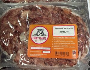 Furry Feasts ~ Deluxe Venison & Beef  80/10/10  500g