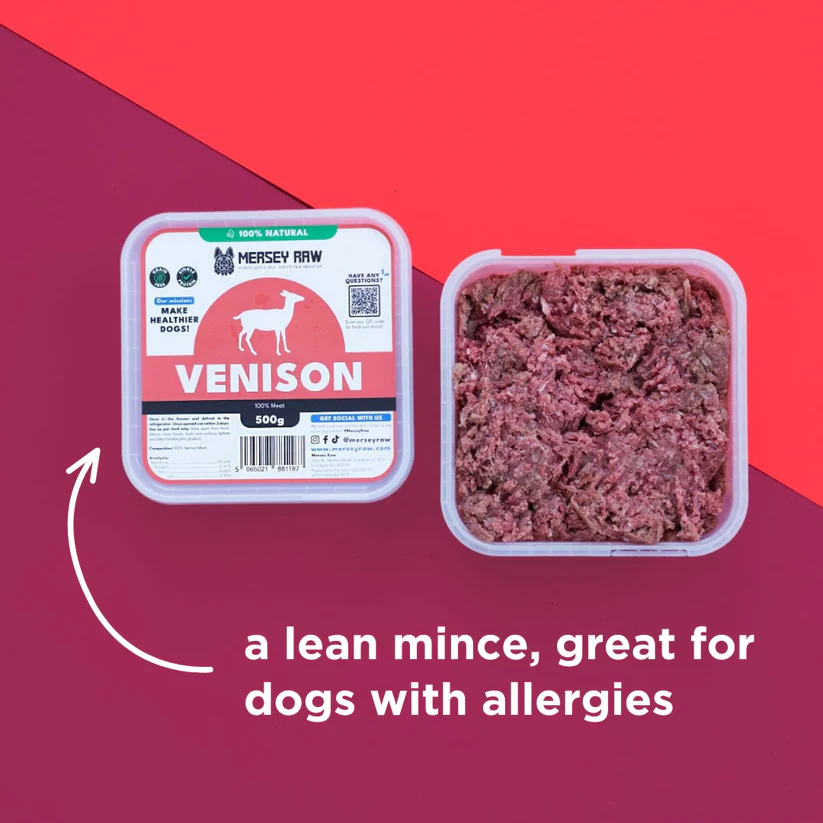 Mersey Raw ~ Venison Raw Dog Food 500g