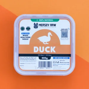 Duck_Raw_Dog_Food_500g_Frozen_Mince_Meat_Puppy_Adult_Senior Mersey Raw ~ Duck 500g