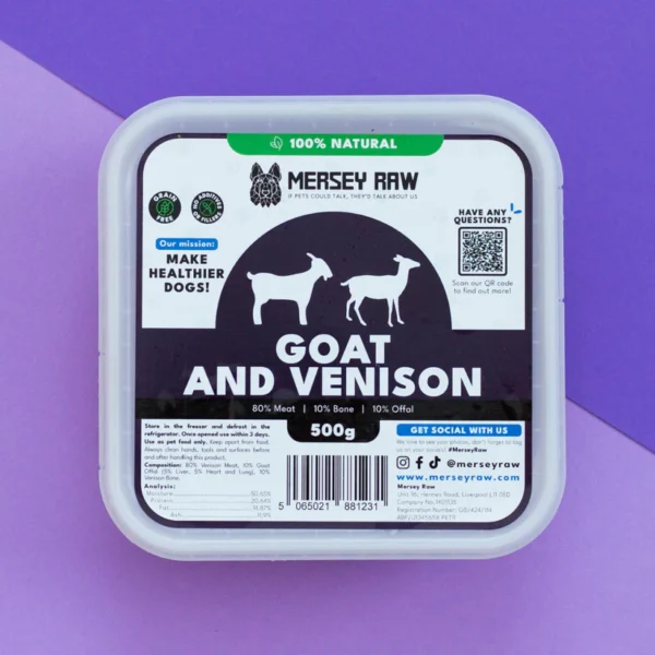 Mersey Raw ~ Goat & Venison 500g
