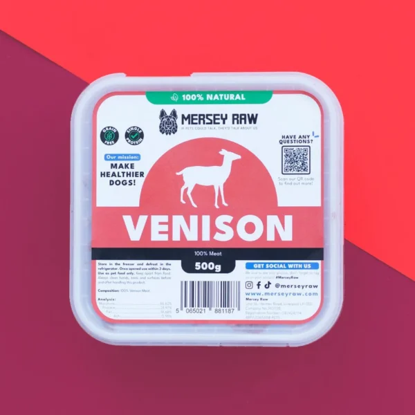 Venison_Raw_Dog_Food_500g_Frozen_Mince_Meat_Puppy_Adult_Senior_37c733c3-9396-4cd2-a8fc-36917ff92176 Mersey Raw ~ Venison Raw Dog Food 500g