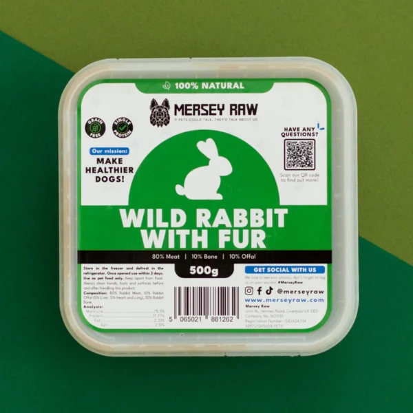 Mersey Raw ~ Rabbit with Fur Complete 500g