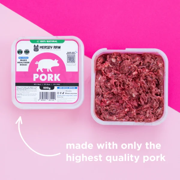 made_with_only_the_highest_quality_pork Mersey Raw ~ Pork 500g