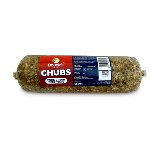 Chub - Pure Green Beef Tripe Dougies ~ Pure Green Beef Tripe Chubb 450g