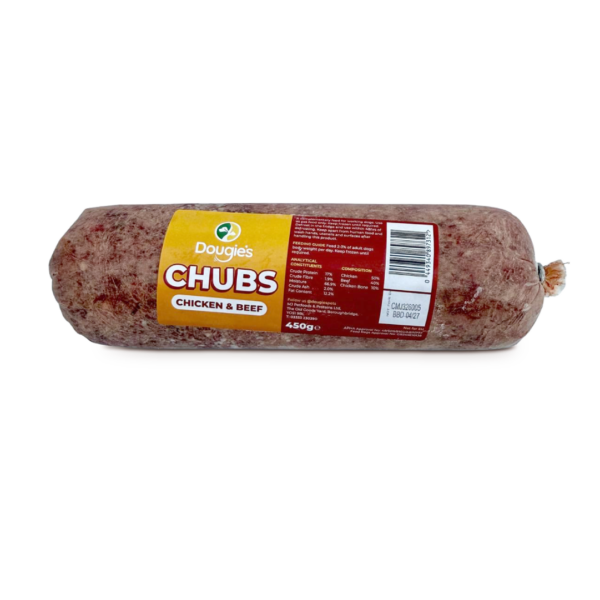 Dougies ~ Chicken & Beef  Chubb 450g