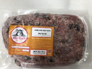 IMG_5088 Furry Feasts ~ Deluxe Lamb & Beef Tripe 80/10/10 500g