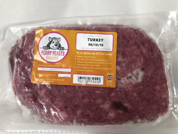 Furry Feasts ~ Deluxe Turkey  80/10/10  500g