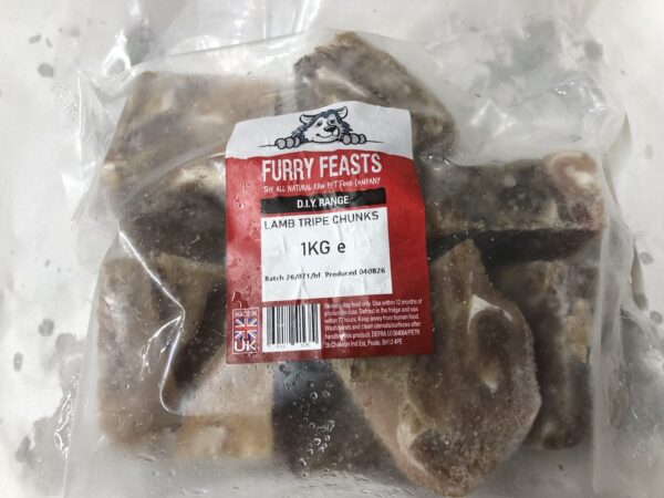 IMG_5091 Furry Feasts ~ lamb Tripe Chunks 1kg